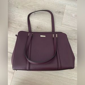 Kate Spade Plum Leather Laptop Tote